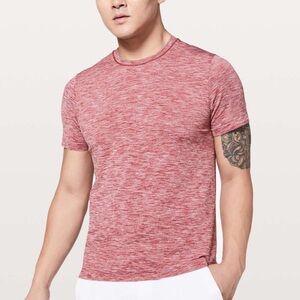 Lululemon Metal Vent Tech Surge Short Sleeve Royal Ruby / White Size Large Men’s